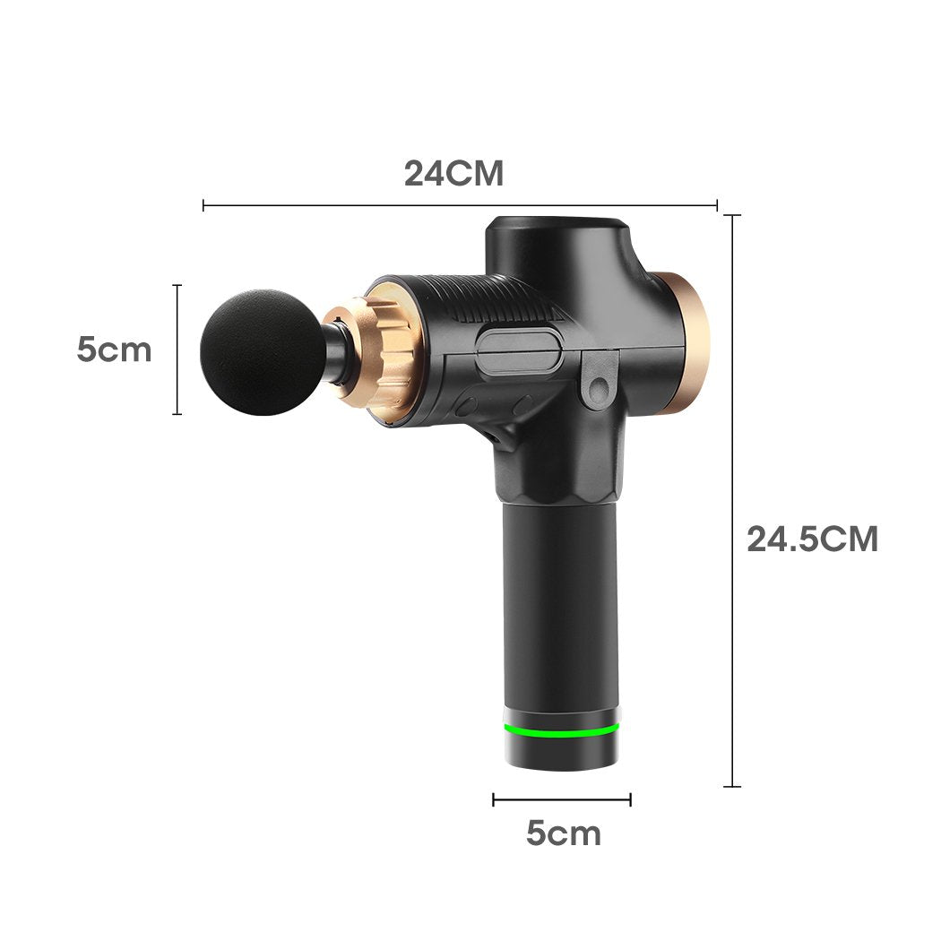 Massage Gun Electric Massager Vibration Muscle Therapy 4 Heads